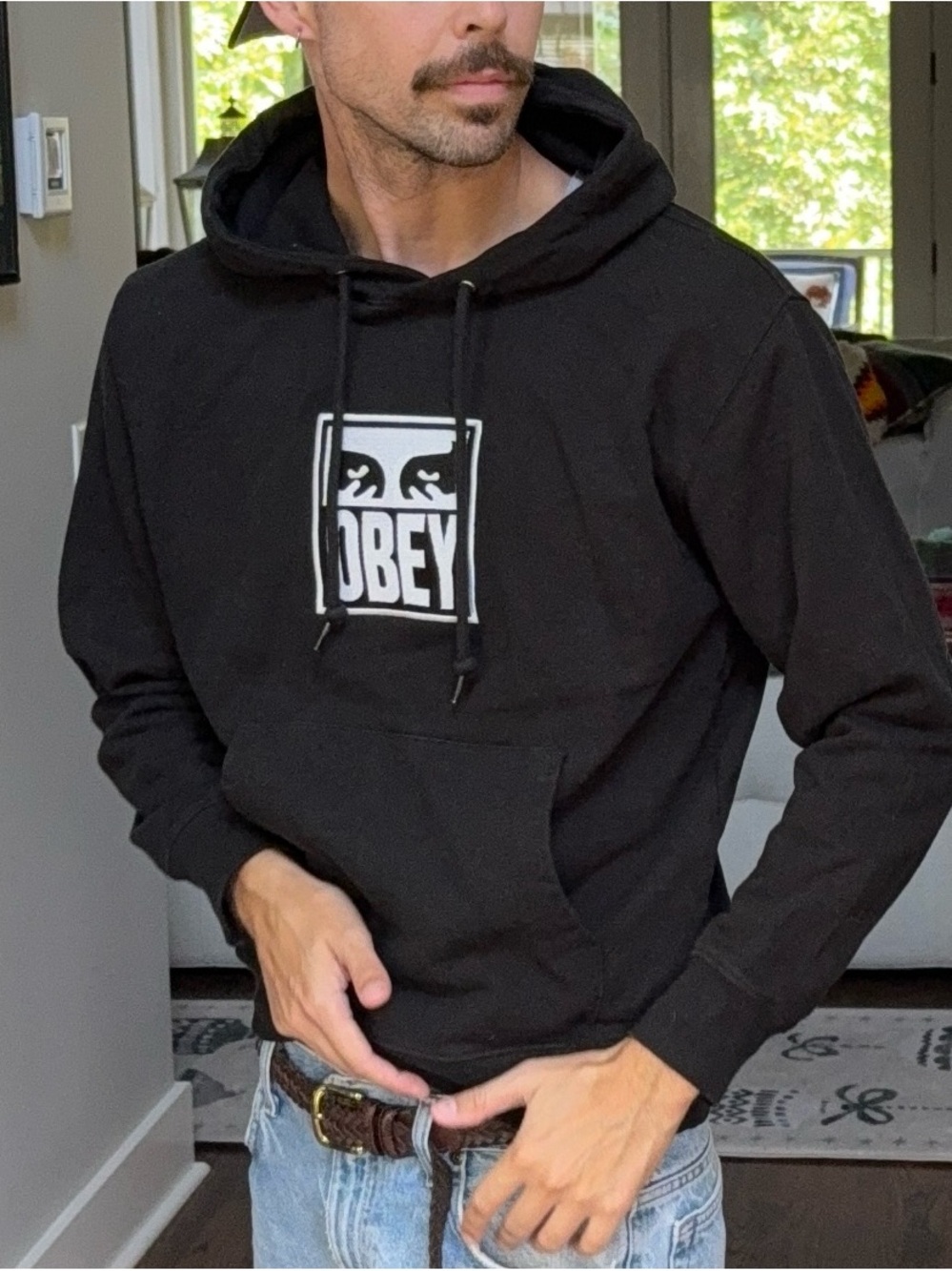OBEY Black Eyes Logo Hoodie 🖤